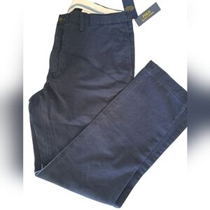 RALPH LAUREN  POLO Bedford Chino Slim fit navy blue altered pants 38/30 COTTON